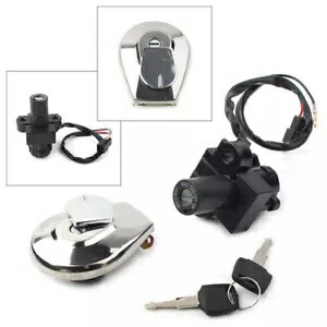 イグニッションスイッチ + ガスキャップカバーロック & キーホンダ JADE250 CBX750 CB250 1984-2001 に適合 Ignition Switch+Gas Cap Cover Lock&Keys Fit Honda JADE250 CBX750 CB250 1984-2001 【並行輸入品】