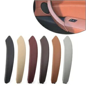 BMW X5 X6 E70用インテリアインナードアトリムプルハンドル右側リアルレザー Interior Inner Door Trim Pull Handle Right Side Real Leather for BMW X5 X6 E70 【並行輸入品】