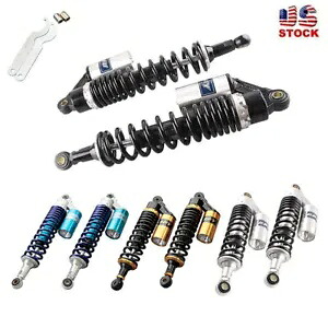 375MM リアショック エアアブソーバー サスペンション ダンパー ユニバーサルフィット クワッド ATV ホンダ 375MM Rear Shocks Air Absorbers Suspension Damper Universal fit Quad ATV Honda 【並行輸入品】