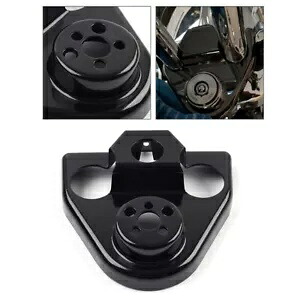 ハンドルバー ハンドルバーライザーカバー ハーレーロードキング FLHR 2003-2013 ブラックに適合 Handlebar Handle Bar Riser Cover Fit Harley Road King FLHR 2003-2013 Black 【並行輸入品】