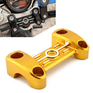 ハンドルバーライザートップカバークランプゴールド BMW R NINE T R9T スクランブラー 2014-2021 Handlebar Risers Top Cover Clamp Gold For BMW R NINE T R9T Scrambler 2014-2021 【並行輸入品】