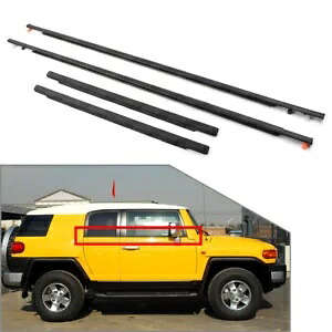 4x ドアウィンドウトリム成形ベルトウェザーストリップ トヨタ 2007-14 FJ クルーザー USA 4x Door Window Trim Moulding Belt Weatherstrip For Toyota 2007-14 FJ Cruiser USA 【並行輸入品】
