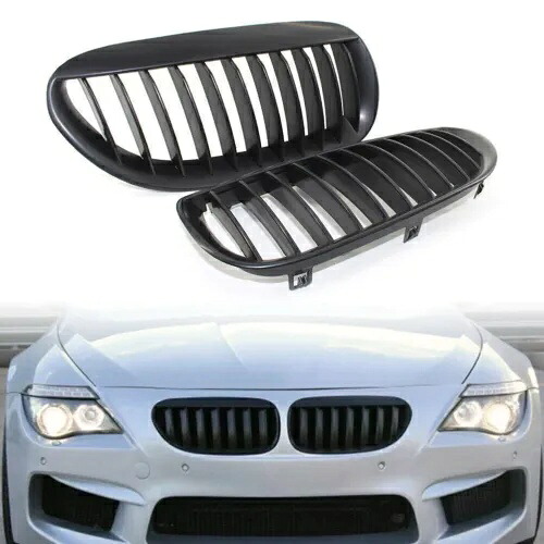 フロントバンパーアッパーメッシュグリルブラック BMW E63 クーペ M6 E64 カブリオ M6 マット US Front Bumper Upper Mesh Grille Black For BMW E63 Coupe M6 E64 Cabrio M6 Matte US 【並行輸入品】