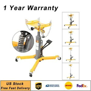 2 ステージ油圧トランスミッション ジャッキ 360° スイベル ホイール付きリフト ホイスト自動 1500LBS 2 Stage Hydraulic Transmission Jack w/360° Swivel Wheels Lift Hoist Auto 1500LBS 【並行輸入品】