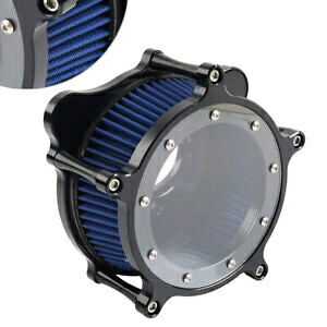 エアクリーナーインテークフィルターシステムハーレーロードキングクラシック FLHRC ブラック + ブルー Air Cleaner Intake Filter System For Harley Road King Classic FLHRC Black+Blue 【並行輸入品】