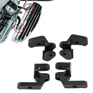 フロントドライバーフロアボード再配置ブラケットモーターフィットハーレーツーリングロードグライド Front Driver Floorboard Relocation Brackets Motor Fit Harley Touring Road Glide 【並行輸入品】