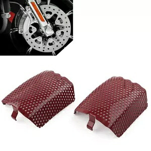 フロントキャリパースクリーンインサート ダークレッド ハーレー Vロッド & ツーリング 2006-2019 2個 Front Caliper Screen Inserts Dark Red For Harley V-Rod & Touring 2006-2019 2Pcs 【並行輸入品】