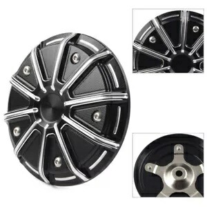 カットエアクリーナーインサートフィットハーレーダイナエレクトラストリートグライドソフテイルスリムブラック Cut Air Cleaner Insert Fit Harley Dyna Electra Street Glide Softail Slim Black 【並行輸入品】