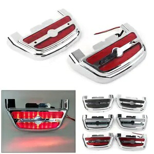 2 個 LED ライト助手席フットボード床板カバーフィットハーレーツーリングロードキング 2pcs Led Light Passenger Footboard Floorboard Cover Fit Harley Touring Road King 【並行輸入品】