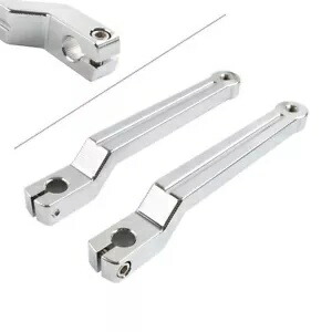 ペアヒール&トゥギアシフトレバーモータークロームハーレーソフテイルツーリングトライク用 Pair Heel & Toe Gear Shift Levers Motor Chrome For Harley Softail Touring Trike 【並行輸入品】