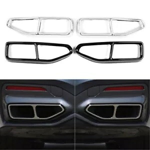 ダブル排気マフラーパイプ出力カバートリム BMW 7 シリーズ G11 G12 2019-2023 Double Exhaust Muffler Pipe Output Cover Trim For BMW 7 Series G11 G12 2019-2023 【並行輸入品】