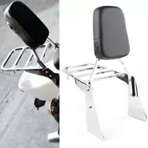 バックレスト シーシーバー セット 荷物ラック バルカン VN1500 クラシック 96-08 オートバイ用 Backrest Sissy Bar Set Luggage Rack For Vulcan VN1500 Classic 96-08 Motorcycle 【並行輸入品】