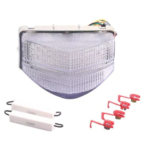 リア LED テールライト ターンシグナル クリアレンズ ホンダ CBR600S CBR600 F4I 2001-2003用 Rear LED Taillight Turn Signal Clear Lens for Honda CBR600S CBR600 F4I 2001-2003 【並行輸入品】