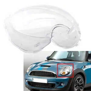 フロントヘッドライトヘッドランプレンズカバー BMW ミニ R56 2007-2015 透明左 Front Headlight Headlamp Lens Cover For BMW MINI R56 2007-2015 Transparent Left 【並行輸入品】