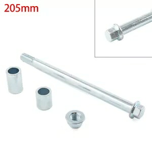 M15x 205mm + 2 スペーサーフロントリアバックアクスルフィット 125cc 140cc クワッドダートピットバイク M15x 205mm + 2 Spacers Front Rear Back Axle fit 125cc 140cc Quad Dirt Pit Bike 【並行輸入品】