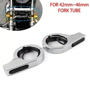 42-46MM LED フォークターンシグナルライトインジケーター アンバー ハーレーツーリングダイナモーター用 42-46MM LED Fork Turn Signal Light Indicator Amber for Harley touring Dyna Motor 【並行輸入品】