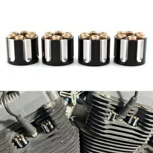 スパークプラグスクリューナットヘッドボルトエンジンカバーキャップハーレーツインカムスポーツスター用 Spark Plug Screw Nut Head Bolt Engine Cover Cap For Harley Twin Cam Sportster 【並行輸入品】
