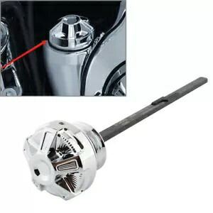 エンジンオイルディップスティック ハーレー ツーリング ロードキング ストリート グライド 2017-2022 クロームに適合 Engine Oil Dipstick Fit Harley Touring Road King Street Glide 2017-2022 Chrome 【並行輸入品】