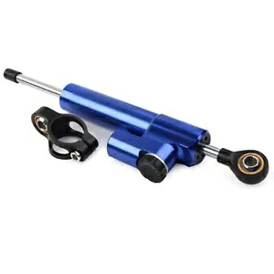 CNC ユニバーサル ステアリング ダンパー スタビライザー リニア リバース セーフティ コントロール ブルー CNC Universal Steering Damper Stabilizer Linear Reversed Safety Control Blue 【並行輸入品】