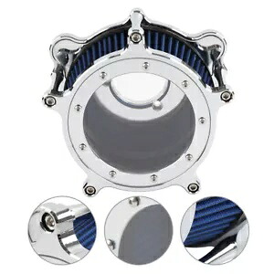エアクリーナーインテークフィルターハーレーダイナストリートボブエレクトラグライドクローム + ブルー Air Cleaner Intake Filter For Harley Dyna Street Bob Electra Glide Chrome+Blue 【並行輸入品】