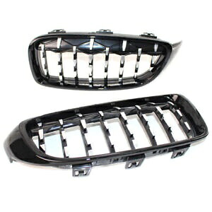 フロントグリル ダイヤモンド グリル カバー BMW 4 シリーズ F32 F33 F36 セダン/ワゴン ブラック Front Grille Diamond Grill Cover for BMW 4-Series F32 F33 F36 Sedan/Wagon Black 【並行輸入品】 37,180円