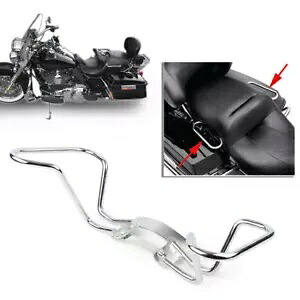 ハーレー エレクトラ ロード グライド用後部乗客ハンドグラブ レール キット クローム クローム Rear Passenger Hand Grab Rail Kit Chrome for Harley Electra Road Glides Chrome 【並行輸入品】