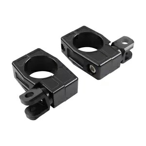 ハイウェイクラッシュバーマウントフットペグレストクランプブラケットハーレー38MMエンジンガードに適合 Highway Crash Bar Mount Foot Peg Rest Clamp Bracket fit Harley 38MM Engine Guard 【並行輸入品】