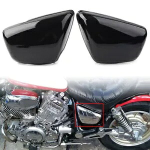 パネルカバー 左 & 右 ブラック ヤマハ XV 700 750 1000 1100 ビラーゴ 1984-UP 米国用 Panel Cover Left & Right Black For Yamaha XV 700 750 1000 1100 Virago 1984-UP US 【並行輸入品】