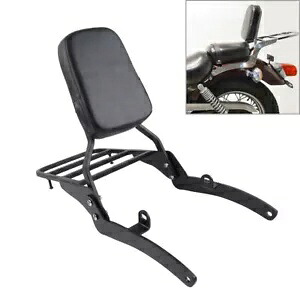 後部助手席バックレスト シーシーバー ヤマハ ビラーゴ 400 535 XV400 XV535 モーターに適合 Rear Passenger Backrest Sissy Bar Fit Yamaha Virago 400 535 XV400 XV535 Motor 【並行輸入品】