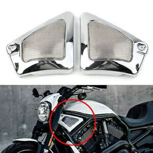2x エアボックスフレームネックサイドカバークロームフィットハーレー V ロッド VRSCA VRSCB VRSCX VRSCAW 2x Airbox Frame Neck Side Cover Chrome Fit Harley V-Rod VRSCA VRSCB VRSCX VRSCAW 【並行輸入品】
