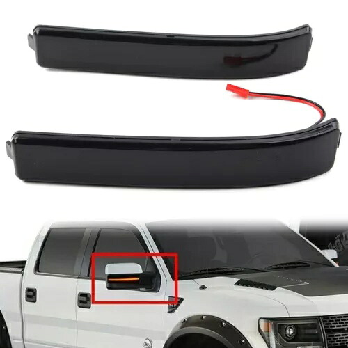 LED シーケンシャル サイドミラー ターン シグナル マーカー ライト フォード F150 09-14 ペア US に適合 LED Sequential Side Mirror Turn Signal Marker Light Fit Ford F150 09-14 Pair US 【並行輸入品】