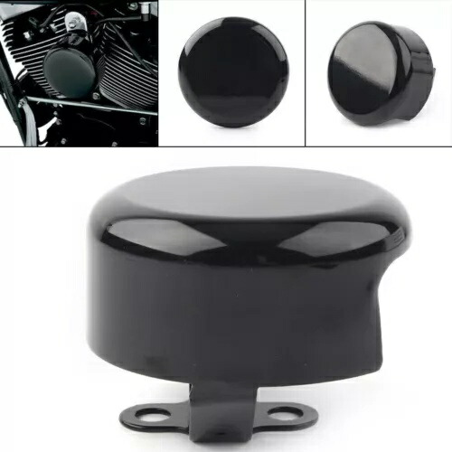 スムースホーンカバー ブラック ハーレーソフテイル FLHX FLT FLHT ダイナバッドボーイ用 Smooth Horn Cover Black Fit for Harley Softail FLHX FLT FLHT Dyna Bad Boy 【並行輸入品】