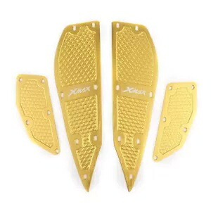 フットボードステップフットレストフットプレートヤマハ XMAX300 2017-2018 ゴールドモーター Footboard Step Footrest Foot Plate For YAMAHA XMAX300 2017-2018 Gold Motor 【並行輸入品】