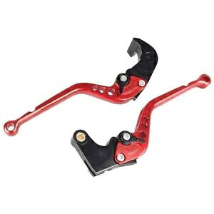 オートバイハンドルバーブレーキクラッチレバーアプリリア RSV MILLE/R 04 - 08 レッド Motorcycle Handlebar Brake Clutch Levers For Aprilia RSV MILLE / R 04 - 08 Red 【並行輸入品】