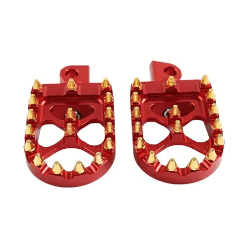 CNC ワイド ファット フットペグ MX スタイル フットペグ レッド フィット ハーレー ダイナ スポーツスター ファットボーイ CNC Wide Fat Foot Pegs MX Style Footpegs Red Fit Harley Dyna Sportster Fatboy 【並行輸入品】 35,750円