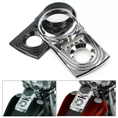 ダッシュパネルインサートカバーハーレーダイナワイドグライド93-03ソフテイルカスタムFXSTC用 Dash Panel Insert Cover For Harley Dyna Wide Glide 93 - 03 Softail Custom FXSTC 【並行輸入品】