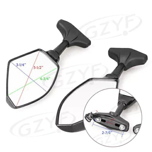 ブレーキ リアビュー サイドミラー LED ウインカー オートバイ ユニバーサル フィット ヤマハ BMW Brake Rear View Side Mirrors LED Turn Signal Motorcycle Universal Fit Yamaha BMW 【並行輸入品】