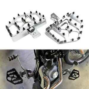 CNC ワイド フットペグ MX スタイル フロアボード ハーレー ツーリング スポーツスター ソフテイル ダイナに適合 CNC Wide Foot Pegs MX Style Floorboard fit Harley Touring Sportster Softail Dyna 【並行輸入品】 40,755円