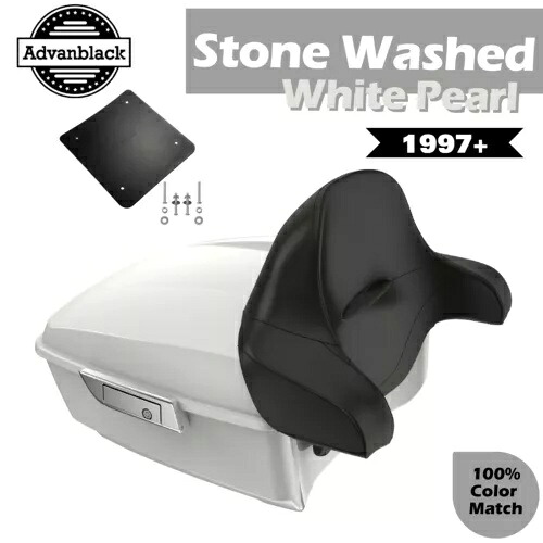 ストーンウォッシュ ホワイト パール キング ツアー パック ハーレー ツーリング FLHT FLTR FLHX 1997+用 Stone Washed White Pearl King Tour Pack For Harley Touring FLHT FLTR FLHX 1997+ 【並行輸入品】