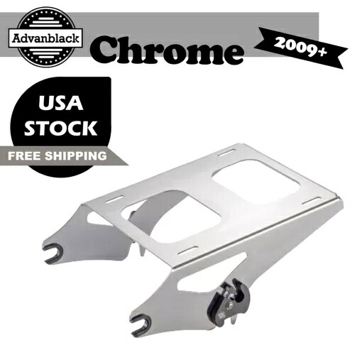 クローム ツアー パック マウント ハーレー クイック リリース 取り外し可能取り付けブラケット 09+ Chrome Tour Pack Mount For Harley Quick Release Detachable Mounting Bracket 09+ 【並行輸入品】
