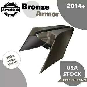Bronze Armor CVO ストレッチ拡張サイドカバーパネル 14 歳以上のハーレーロードグライドに適合 Bronze Armor CVO Stretched Extended Side Cover Panel Fits 14+ Harley Road Glide 【並行輸入品】