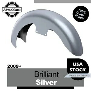 ブリリアントシルバー 19インチ リビールラッパーハガー フロントフェンダー ハーレーダビッドソン 09+用 Brilliant Silver 19\