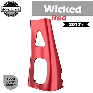 Advanblack ウィキッド レッド ABS チン スポイラー 2017+ M8 ハーレーダビッドソン ツーリング用 Advanblack Wicked Red ABS Chin Spoiler For 2017+ M8 Harley Davidson Touring 【並行輸入品】
