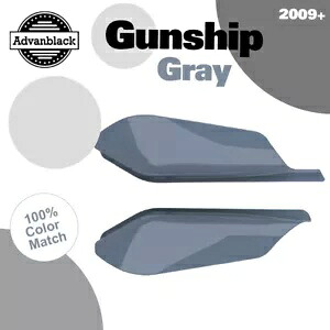 Advanblack ガンシップ グレー ミッドフレーム エア ディフレクター ハーレーダビッドソン 2009+ に適合 Advanblack Gunship Gray Mid Frame Air Deflectors Fits Harley Davidson 2009+ 【並行輸入品】