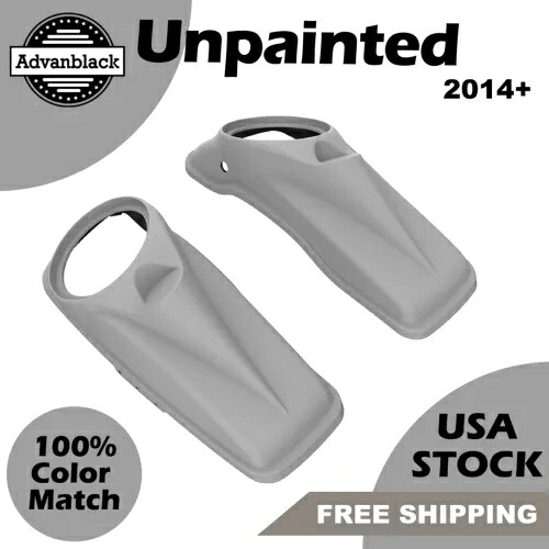 未塗装 8 インチ サドルバッグ スピーカー蓋 ハーレー ツーリング 14+ 用 Advanblack Unpainted 8 inches Saddlebag Speaker Lids For Harley Touring 14+ by Advanblack 【並行輸入品】