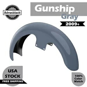 ガンシップ グレー 21 インチ ラッパー ハガー フロントフェンダー 2009+ ハーレー FLH ツーリング用 Gunship Gray 21 inch Wrapper Hugger Front Fender For 2009+ Harley FLH Touring 【並行輸入品】
