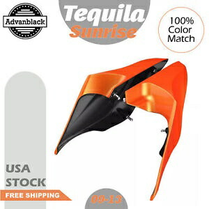 Advanblack テキーラ サンライズ 拡張ストレッチサイドカバーパネル ハーレー 09-13 に適合 Advanblack Tequila Sunrise Extended Stretched Side Cover Panel Fits Harley 09-13 【並行輸入品】