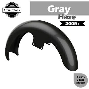 GREY HAZE Advanblack 21インチ リビールラッパーハガー フロントフェンダー 09+ ハーレー用 GRAY HAZE Advanblack 21\