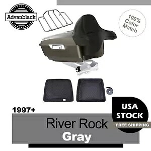 River Rock グレーキング ツアーパック パック ハーレーツーリング FLHR FLHXS FLTRX 1997+用 River Rock Gray King Tour Pack Pak For Harley Touring FLHR FLHXS FLTRX 1997+ 【並行輸入品】