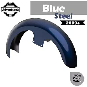 ブルースチール Advanblack 21インチ リビールラッパーハガー フロントフェンダー 09+ ハーレー用 BLUE STEEL Advanblack 21\